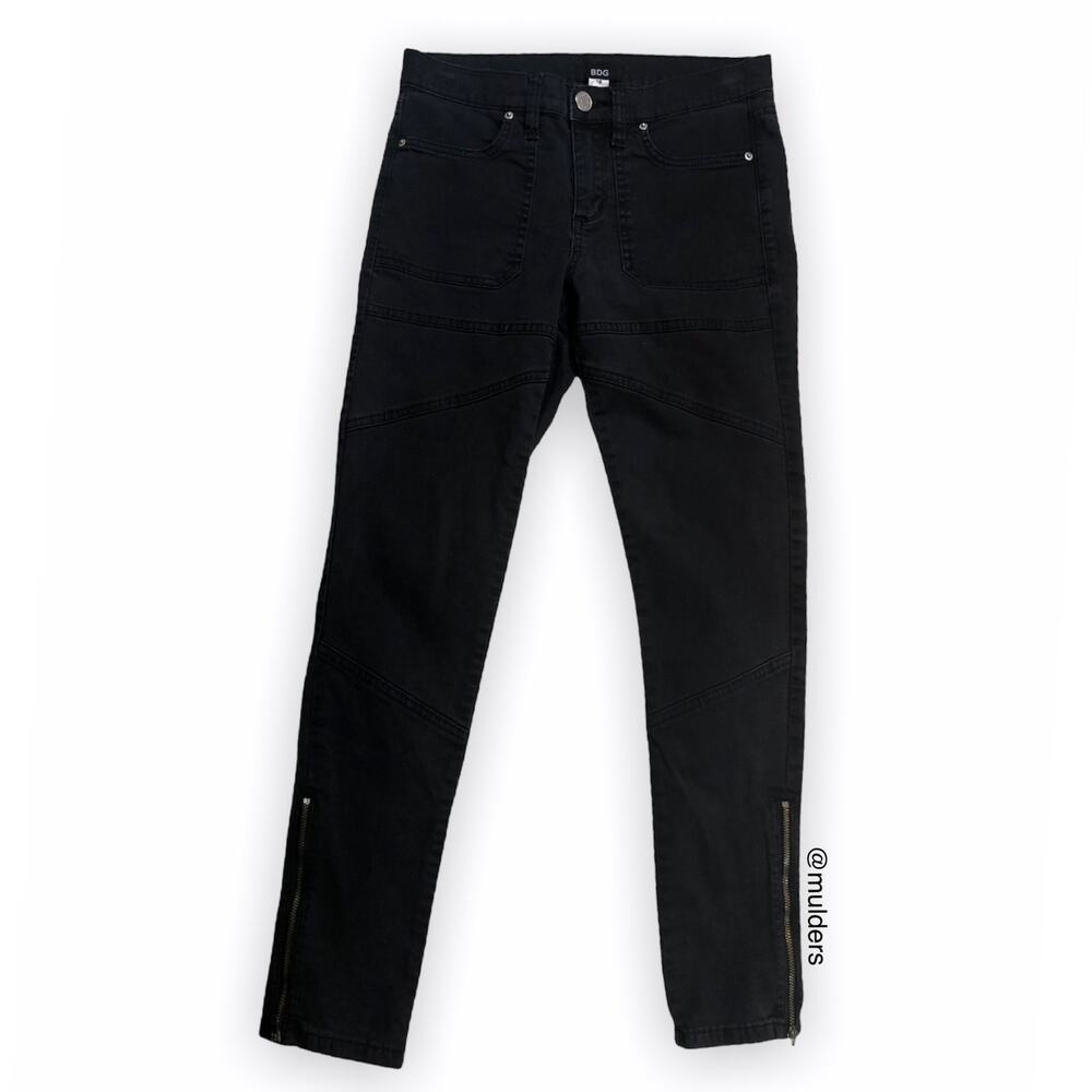 Urban Outfitters Black Paneled Goth Skinny Jeans